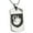 Silver, variant on Tioneer Stainless Steel Swan Harmony Coat of Arms Shield Engraved Dog Tag Pendant Necklace