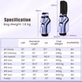thumbnail image 3 of Costway Ensemble Complet de Clubs de Golf pour Dames et Femmes 10 Pcs Comprend un Conducteur en Alliage Violet, 3 of 10