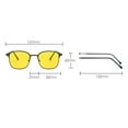 thumbnail image 3 of EASTIN Night Driving Glasses Anti Glare Polarized With Stylish Case - Night Vision Glasses Anti Glare Polarized With Stylish Case For Driving - Nighttime Glasses  Black Rose Gold Frame, 3 of 7