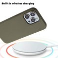 thumbnail image 5 of KAIYANG Funda para iPhone 12 Pro Max de paja de trigo ecológica, biodegradable, estilo E, iPhone 12 Pro Max 6,7, color turquesa, 5 of 5