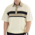 thumbnail image 2 of Classics by Palmland Horizontal Short Sleeve Banded Bottom Shirt with Pocket, 2 of 3