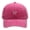 Hot Pink, variant on Women's Solid Color Heart Embroidered Baseball Cap, Soft Top Washed Cotton Adjustable Cap for Outdoor Daily Wear, Simple Embroidery Design Casual Sun Hat for Women and Ladies Pink