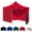 Red, variant on Red 10x10 Instant Canopy Tent and 3 Side Walls - Commercial-Grade Aluminum Frame - Water Resistant Canopy Top and Sidewalls - Includes Canopy Bag and Stake Kit (5 Color Options)