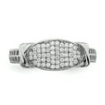 thumbnail image 4 of 925 Sterling Silver Rhodium-plated Cubic Zirconia Ring Size 6, 4 of 7