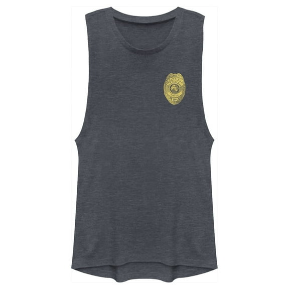 Netflix Junior's Stranger Things Hawkins Police Badge Costume Festival Muscle Graphic T-Shirt