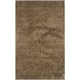 thumbnail image 2 of SAFAVIEH Clyde Solid Plush Polyester Shag Area Rug, Light Brown, 2'6" x 4', 2 of 4