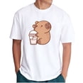 thumbnail image 1 of Playera Blanca Camiseta Unisex Estampada I Love Capibara, 1 of 5