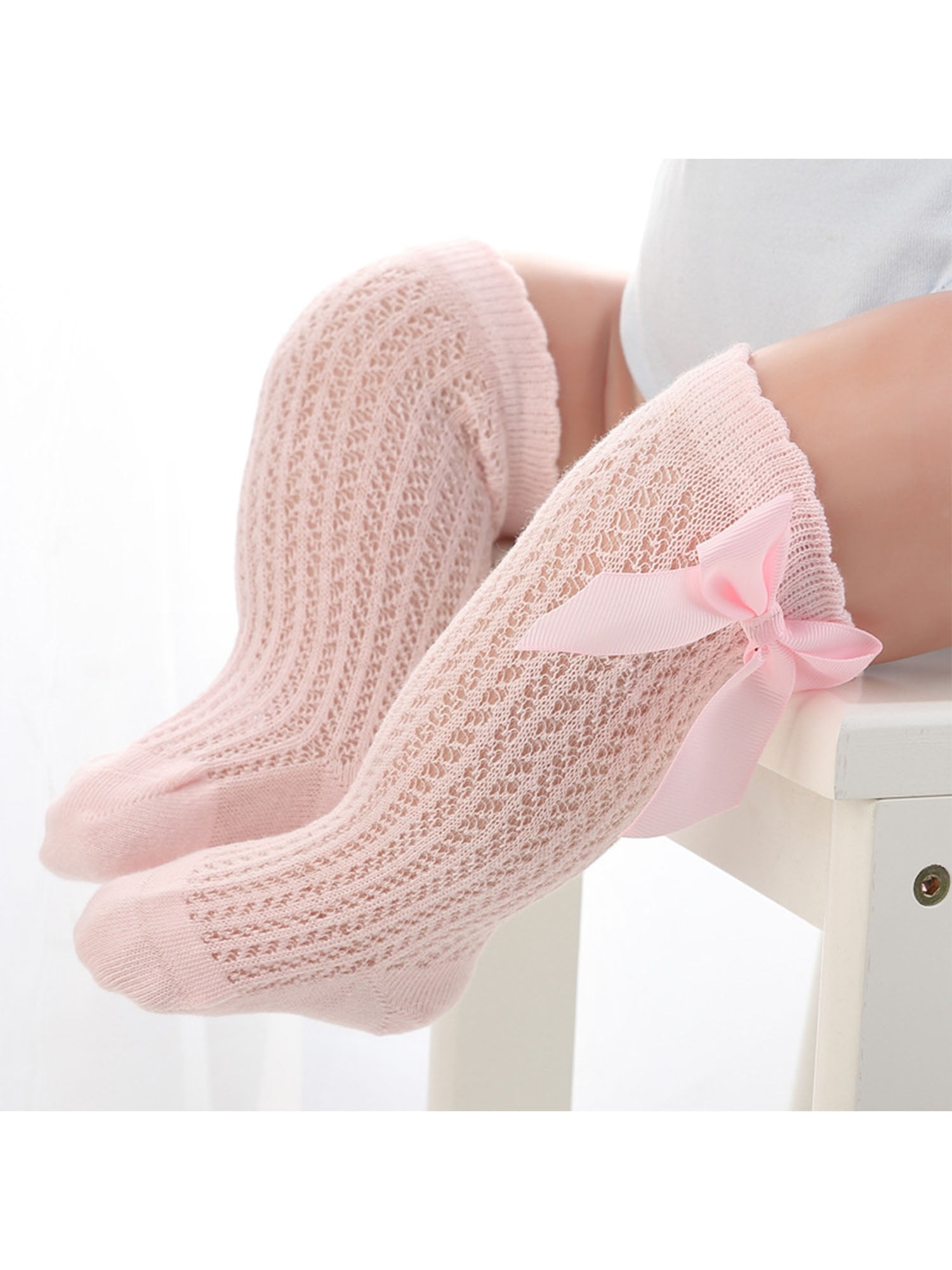 Baby Girls Toddlers Cotton Lace Socking Knee High Socks Child Long Tube Sock 
