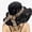 Black, variant on HAIJIE Beach Sun Straw Hat Womens Summer Dress Hat Wide Leaf Flower Bridal Shower Hat Sun Hats Beach Hat Woven Cowboy Hats for Women Swimsuit Outdoor Adventure Hats Hiking Hat Hat Size Wicker Fedora