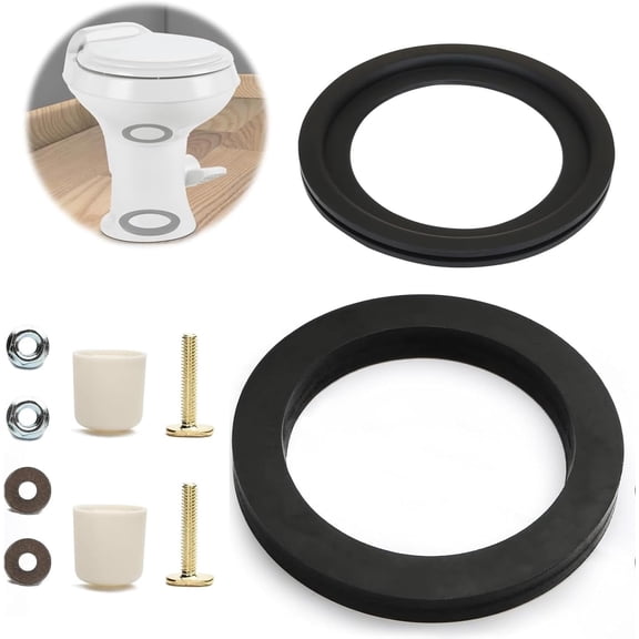 RV Toilet Seal Replacement Kit for Dometic 300/310/320 Series - 385311652 & 385311658 Flush Ball Seal & Gasket, 2-in-1 Combo Kit| Fix Leaks, Odor-Proof, Easy Install