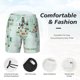 thumbnail image 3 of Balery World Travel Map Bañador para hombre, shorts de playa de secado rápido con entrepierna y forro de compresión-Medium, 3 of 6
