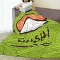 thumbnail image 6 of Vsdgher Fresh Sushi Ultra-Soft Micro flannel Blanket Throw Blankets for Couch Sofa, Bed (4 sizes)-80"x60", 6 of 7