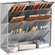thumbnail image 1 of Mesh Desk Organizer, Multi-Functional Pen Holder, Pen Organizer for desk, Desktop Stationary Organizer, Storage Rack (Mesh Pen Holder-Silver), 1 of 4