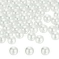 thumbnail image 1 of Uxcell 580pcs 10mm Perlas de Imitación Blancas ABS Rellenos para Jarrones 300g Relleno de Adornos para Manualidades, 1 of 6