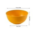 thumbnail image 3 of Wheat Straw Fiber Cereal Bowl | 19.5x9cm Large Plastic-Free Bowl | Dishwasher & Microwave Safe | Stackable Non-Breakable Soup Pasta Bowl | Eco-Friendly Reusable Kitchen Dining Bowls 1-Piece, 3 of 5