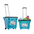 thumbnail image 2 of dbest products GoCart Chariot à Poussettes à 2 Roues Panier à Linge Utilitaire, Turquoise, 2 of 6