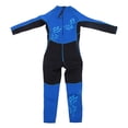 thumbnail image 2 of Traje de baño Traje de buceo de surf de manga larga Traje de baño para nadar para niños (negro y azul XXL), 2 of 10