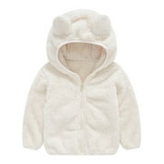 Woolen Velvet Kids Girls Boys Teddy Bear Hoodie Jacket Coat Winter Fleece Warm Hooded Outerwear