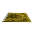 thumbnail image 2 of Ahgly Company Machine Washable Indoor Rectangle Oriental Yellow Industrial Area Rugs, 2' x 4', 2 of 4