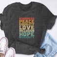 thumbnail image 6 of EcoLoom Peace Love Diversity Inclusion Equality Black History Month Short Sleeve Unisex T Shirt, 6 of 6