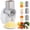 White, variant on Ruspela Electric Cheese Grater for Block Cheese,3 IN1Electric Grater for Home Kitchen Use,Salad Shooter Electric Slicer/Shredder for Vegetable Fruit Nuts White