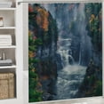 thumbnail image 6 of Shangniulu Shower Curtain for Bathroom with Hooks,Without Odor Polyester Fiber Material,Natural Scenery Bathroom Decorative Shower Curtains Water Repellent Washable White, 6 of 7