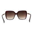 thumbnail image 4 of Womens Oversize 90s Designer Fashion Butterfly Plastic Sunglasses Brown Gold, 4 of 4
