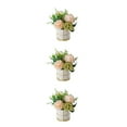 thumbnail image 3 of Justharion Simulation Flower Set Effortless Beauty Any Home Decor Style Indoor Or Outdoor Pinellia Champagne 3Set, 3 of 6