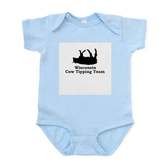 CafePress - Wisconsin Cow Tipping Infant Bodysuit - Baby Light Bodysuit, Size Newborn - 24 Months