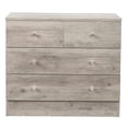 thumbnail image 5 of Spaco Modern Simple 3-Layer 4-Drawer Dresser, Drawer Cabinet with Gold Handle, Gray, 5 of 14