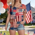 thumbnail image 6 of felwors Women's America 250th Anniversary T-Shirt – Bald Eagle, Statue of Liberty & NYC Skyline on American Flag, Patriotic Tee for 4th of July Events (Red, XXL), 6 of 7