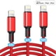 thumbnail image 1 of Cshidworld Paquete de 3 Cables de Carga Lightning, [Certificado Apple MFi] 6/6/10 Pies, Cable de Carga de Alta Velocidad/sincronización de Datos Compatible con Apple iPhone 14/13/12/11 Promax/XS/XR/8, 1 of 7