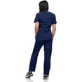 thumbnail image 2 of V Neck Unisex Scrub Set, Top and Pants Lightweight Stretch Fabric for Home Attendant and Nurse Uniform, 2 of 4