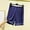 Dark Blue, variant on Awdenio Mens Pajama Shorts Home Pants Thin Casual Shorts Outer Wear Solid Color Quick-Drying Pajamas Lightweight Regular Fit Pants