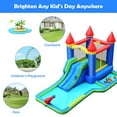 thumbnail image 6 of Gymax Inflatable Bouncer Climbing Slide Bounce House Water Park BallPit Without Blower, 6 of 9