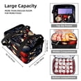 thumbnail image 3 of Santa Claus Double Layered Insulated Refrigerated Lunch Bag with Large Capacity and Hand Carry - 7.1x11.4x16.1 Inches, 3 of 6