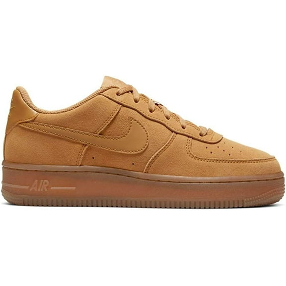 Big Kid's Nike Air Force 1 LV8 Wheat/Wheat-Gum Light Brown (BQ5485 700) - 3.5