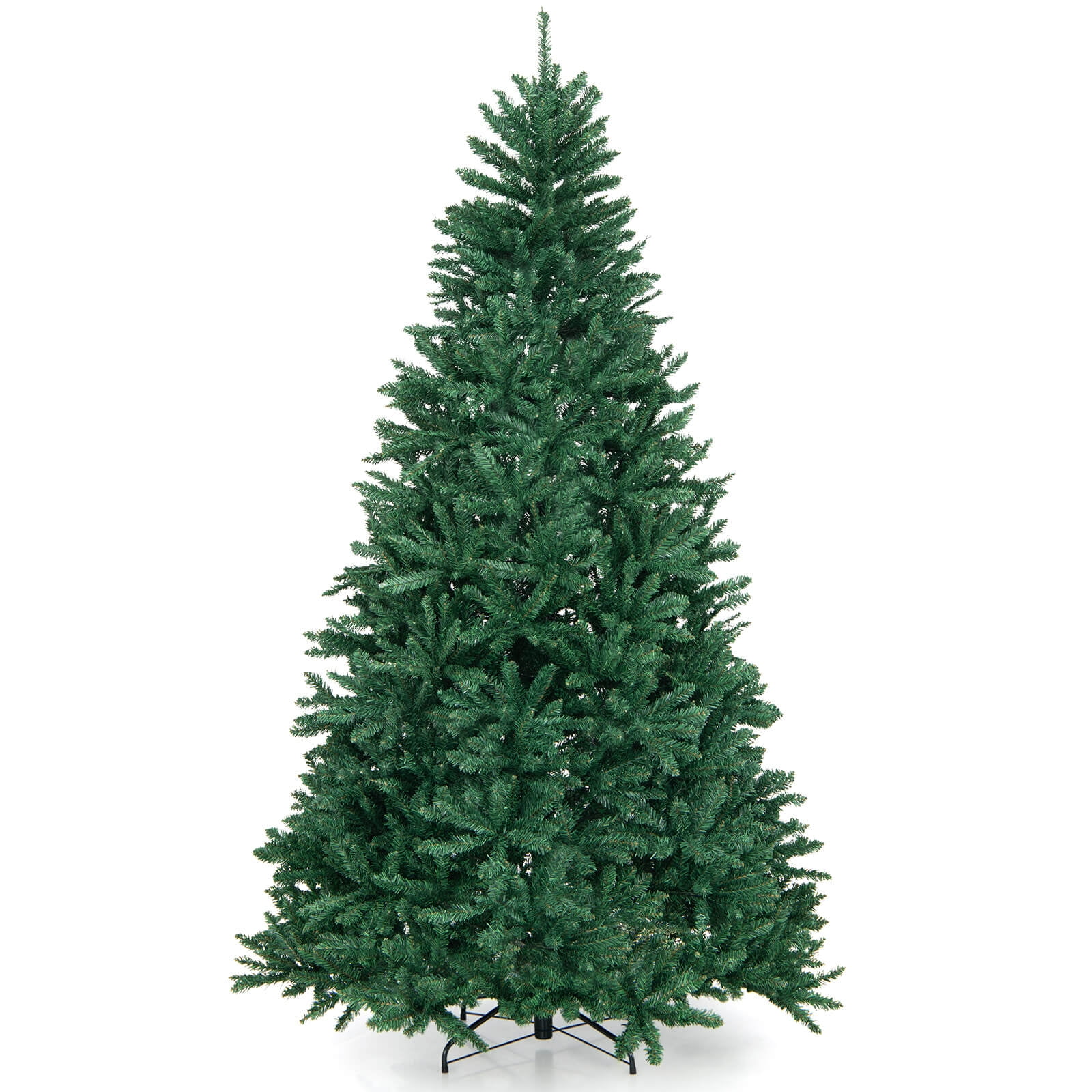 Costway 7.5FT Hinged Christmas Tree Unlit Artificial Xmas