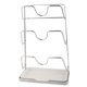thumbnail image 1 of Estante Para Tapas De Ollas Montado En La Pared, Acero Inoxidable, Sin Perforación, Soporte Organizador Para Tapas De Ollas De Cocina, Estante De Almacenamiento Para Tablas De, 1 of 8