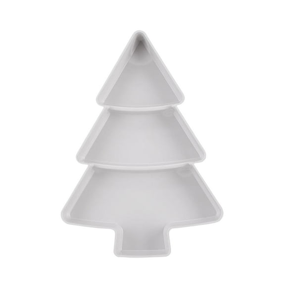 Bearachild Bandeja plástica del caramelo para los bocados caseros diversas comidas separadas y frescas que proporcionan al buen usuario Kits de decoración para fiestas blanco