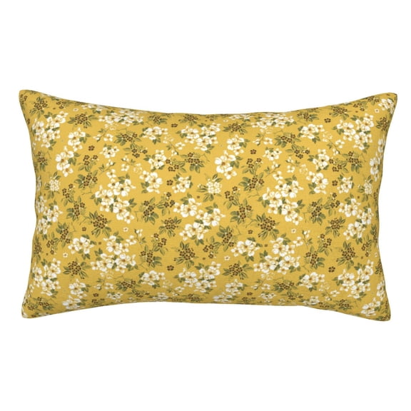 Kdxio Cotton Pillow Cases 14"x20" Pillowcases,Soft and Breathable Bedroom Pillow Cases-Flower