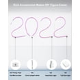 thumbnail image 5 of ALITOVE 16.4ft Pink Neon Strip Lights for Bedroom Wall Decor 12V DC 600 LEDs with DIY Accessories Power Adapter Dimmer, 5 of 6