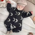 thumbnail image 5 of KYAIGUO Infant Boys Girls Pullover Sweater Baby Boy Romper Outfit Super Soft Lightweight Cardigan Button Sweater Bodysuits Print Long Sleeve Baby Clothes, 5 of 10