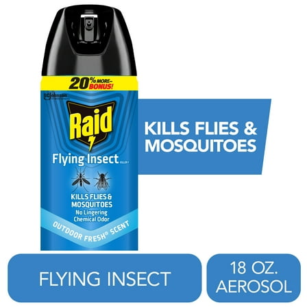 Raid Flying Insect Killer 7, Flies & Mosquito Bug Spray, Outdoor Fresh Scent, 18 oz