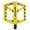 Yellow, variant on BUCKLOS MTB Pedals Mountain Bike Pedals Platform 9/16” Lightweight Non-Slip Cycling Double DU Sealed Bearing Flat Pedals with 16 Anti-Skid Pins