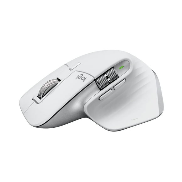 Logitech MX Master 3S for Mac Wireless Bluetooth Mouse, Ultra-Fast Scrolling, Ergo, 8K DPI, Quiet Clicks, Track on Glass, USB-C, Apple, iPad - Pale Grey (Renewed)