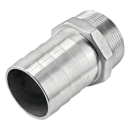 2 in. 304 Stainless Steel Hose Barb x Mpt