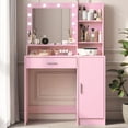 thumbnail image 3 of Adjustable Brightness, Large Drawer Space - Functional Dressing Table for Bedroom, 3 of 3