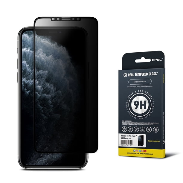 Gpel Privacy Screen Protector For Iphone 11 Pro Max Premium Japanese Asahi Real Tempered Glass Privacy Anti Spy Case Friendly Work With Most Case Hd Clarity 9h Hardness 99 Touch Accurate Walmart Com