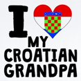 thumbnail image 2 of CafePress - I Heart My Croatian Grandpa Body Suit - Long Sleeve Cotton Baby Bodysuit, 2 of 4